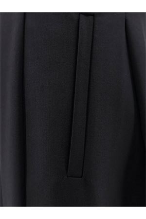 Wide-leg trousers in black wool twill SEMI COUTURE | Y5WI36Y690